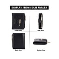 thumbnail image 4 of Deago Women's Slim PU Leather Bifold Wallet Credit Card Holder with ID Window & Zipper Coin Pocket Purse (Black), 4 of 8