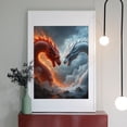 thumbnail image 2 of Diamond Art Kits for Adults - 5d Fiery Frost Dragon Clash Clouds Diamond Painting for Adults, Diamond Art for Adults Beginners, Diamond Painting Kits for Adults for Home Wall Decor, 2 of 7