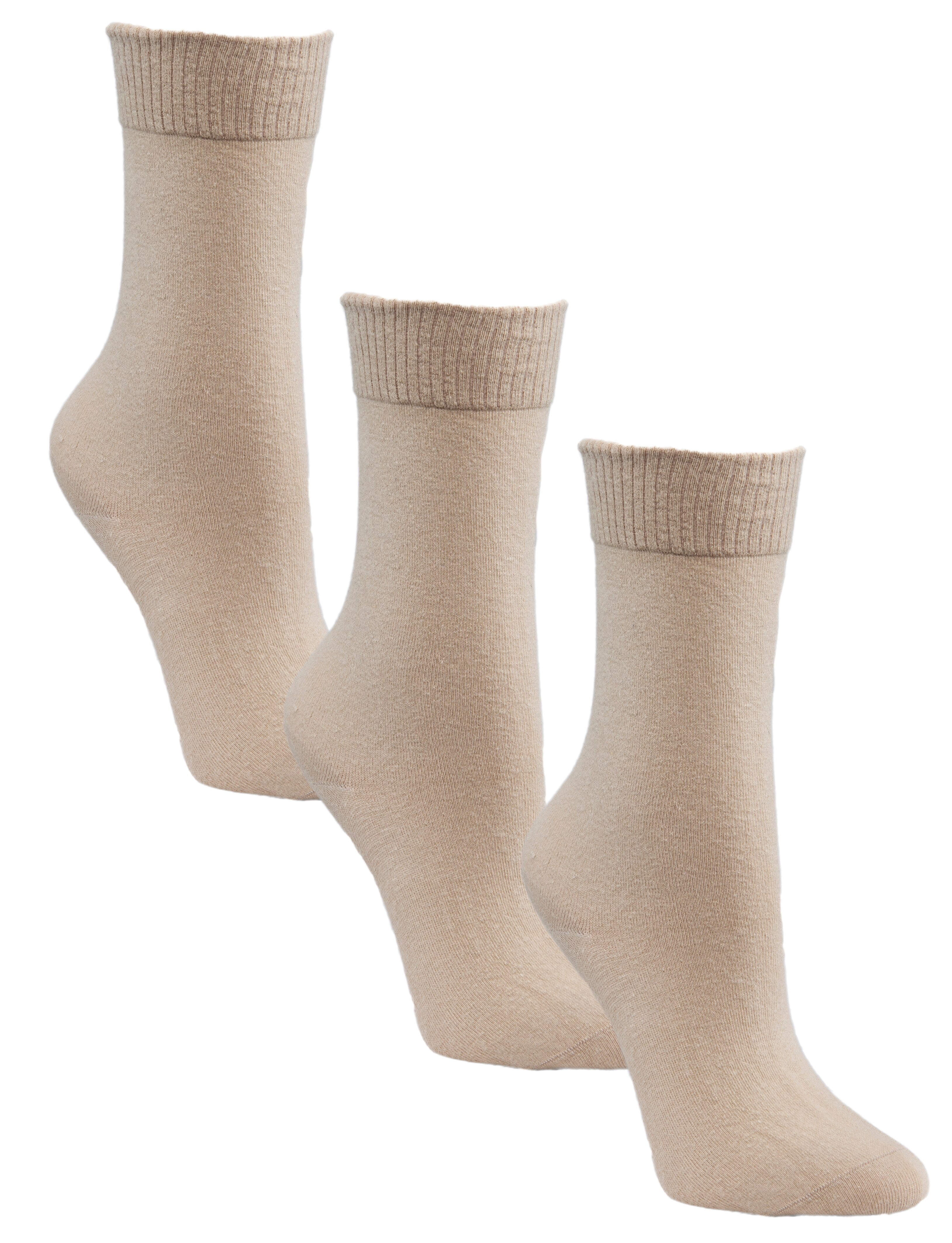 Sugar Free Sox Womens Flat Knit Crew Diabetic Socks 3 Pack Sock Size 911