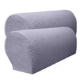 thumbnail image 1 of 2 fundas universales impermeables para reposabrazos de muebles y protectores de brazos de sofá. gris, 1 of 9
