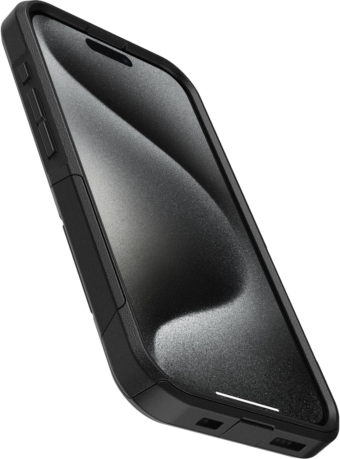 OtterBox iPhone 15 Pro Only - Commuter Series Case - Black - Slim & Tough - Pocket-Friendly - with Port Protection - Non-Retail Packaging