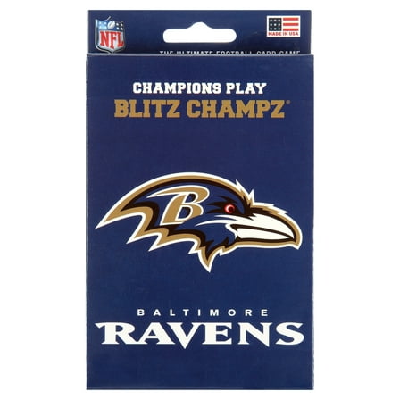 Blitz Champz Baltimore Ravens Card Game, Family Game for Adults & Kids, Easy-To-Learn Party Game