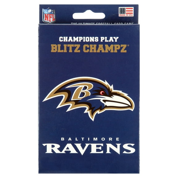Blitz Champz Baltimore Ravens Card Game, Family Game for Adults & Kids, Easy-To-Learn Party Game