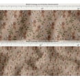 thumbnail image 4 of Soimoi Printed Waterproof Taffeta Fabric - Brown Floral Print | 56" Wide | For Outdoor Cushions, Awnings, Table Covers & Upholstery Projects, By 2 Yard, 4 of 7