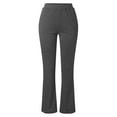 thumbnail image 4 of Outfmvch Yoga Pants Women Sweatpants Women Polyester Relaxed Pull-On Styling Straight-Leg Lightweight Two Pockets Long High Waisted Yoga Pants For Women Dark Gray M, 4 of 5