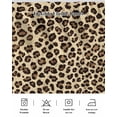 thumbnail image 5 of Leopard Wrap Around Bed Skirts for King Bed 18" Drop,Bed Skirt with Adjustable Elastic Belt Dust Ruffle Bed Valance for Bedroom Hotel Brown Black Beige Modern Abstract Impressionist Bed Frame Cover, 5 of 7