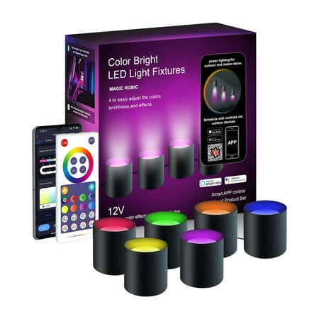 

Kaloaede LED Smart Music Synchronization Home Decoration WiFi Wall Lamp Bluetooth Wall Lamp Multi Color Controllable