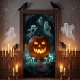 thumbnail image 6 of Cififendec Halloween Themed Door Cover Tapestry, Spooky Scene Backdrop for Home Entrance and Prop Shoot Decor, 70.86"×35.43", 6 of 6