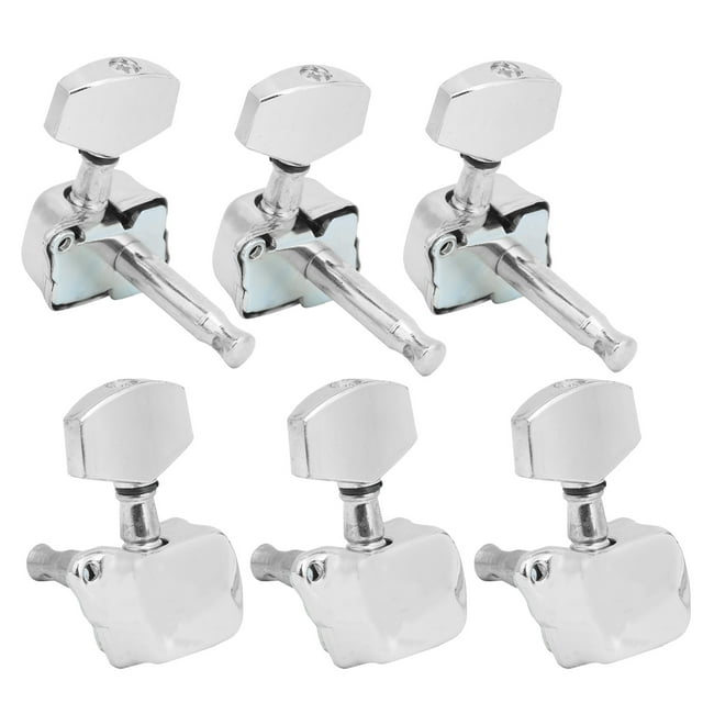 String Tuning Key, Semi-Closed Guitar Tuning Keys, Stable And Durable Delicate And Glossy Appearance Metal Structure For Folk Guitar Instrument Lovers Gold,Silver,Black