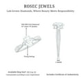 thumbnail image 5 of Rosec Jewels Certified Lab Diamond Oval Engagement Ring 1 Carat - 6x8 mm - EF-VS Quality, 14K White Gold, US 5.00, 5 of 8