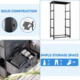 thumbnail image 3 of Uforic 4-Drawer Dresser, Organizer Unit for Adult for Bedroom, Living Room, Charcoal Black, 3 of 6