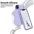 thumbnail image 3 of Designed for iPhone 14 Plus Case, Silicone Shockproof Slim Thin Phone Case for iPhone 14 Plus 6.7 inch （Light Purple）, 3 of 16