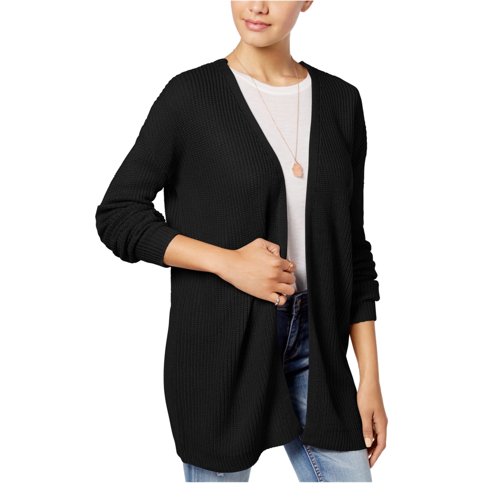 walmart black cardigan sweater