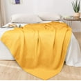 GLAMBURG 100 Cotton Thermal Blanket, Breathable Bed Blanket King Size