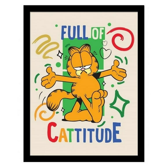 Garfield Full Of Cattitude Framed Print