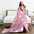 thumbnail image 5 of ZICANCN Anti-Pilling Flannel Bed Throw Blankets Valentine'S Day Love , Couch Ultra Soft Micro Fleece Sofa Bed Camping Travel Blanket for Adults 50"x40", 5 of 8