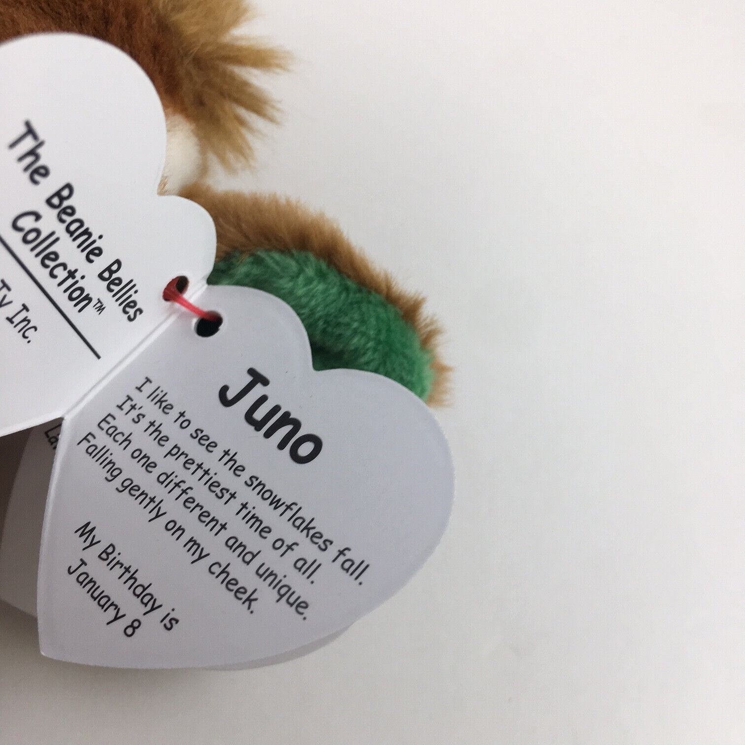 Ty Beanie Baby Bellies - JUNO the Christmas Reindeer (6 Inch) Plush Toy
