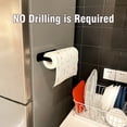 thumbnail image 3 of Magnet Paper Towel Holder, Magnetic Paper Towel Holder For Refrigerator, Grill, Toolbox, Bbq, Stainless Steel Paper Roll Holder With Magnetic Backing, Black, 3 of 5