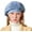 Light Blue., variant on Unisex Japanese Oversized Denim Cotton Newsboy Hats Vintage Unisex Paperboy Painter Beret Cap
