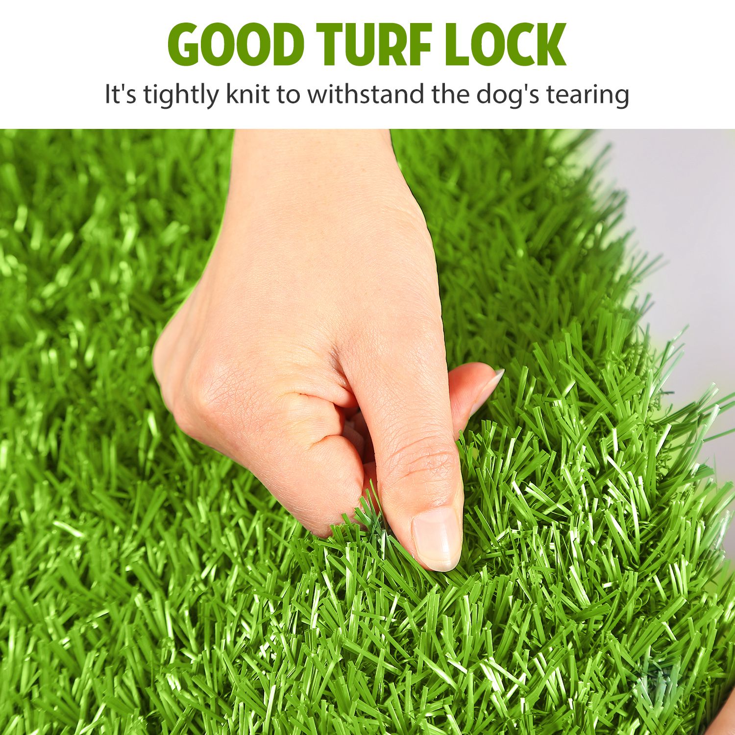 Moclever Puppy Potty Training Grass Pad 25x20in Dog Pee Pad for Small Medium Dogs Indoor Outdoor Use