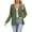 Green, variant on Hrsba Womens Winter Loose Sweatshirt Pocket Tops Solid Color Long Sleeve Loose V Neck Cardigan with Buttons Brushed Fabric Casual Outerwear for Winter