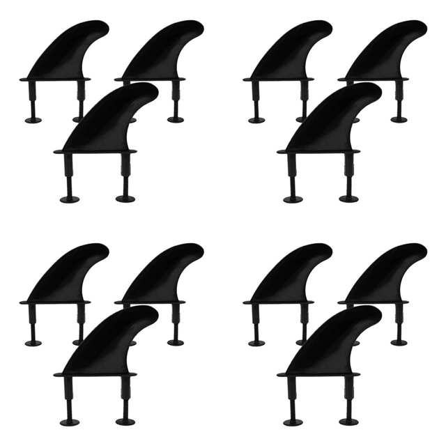 12Pcs Soft Top Surfboard Fins Sets for Softboard Paddle Board Surf Boards Accessories