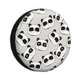 thumbnail image 2 of Balery Cute Panda Tire Covers - Tough Tire Wheel Protector for Truck, SUV, Trailer, Camper, RV -15 inch, 2 of 8