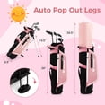 thumbnail image 2 of Spaco Junior Complete Golf Club Set for Kids with Rain Hood Right Hand Children Golf Age 8-10 Years Old-Pink, Golf Junior Golf Clubs Set for Kids for Children, Kids, 2 of 8