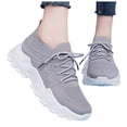 thumbnail image 5 of Rotm Walking Sneakers for Women Women's Lightweight Slip On Walking Running Shoes Grey,7.5, 5 of 6