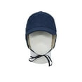 thumbnail image 4 of WITHMOONS Winter Padded Quilting Earflaps Chin Strap Baseball Cap Hunting Hat CTT1491 (Navy), 4 of 7