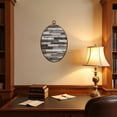 thumbnail image 4 of Canvas Wall Art Removable Stylish Wood Grain Knots Planks Beige Tone White Wash Rustic Oval Framed Canvas Prints Vintage Wall Hanging Decor for Home Decorations 8.6"x11.4", 4 of 7
