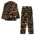 thumbnail image 4 of Suhoaziia Aesthetic Butterfly Mushroom Pajamas for Women Long Set Long Sleeve Sleepwear Pj Lounge Sets Size 4XL Fashion Skin Friendly Sleepshirts Sweatshirt Button Down Spring/Fall Clothing, 4 of 6