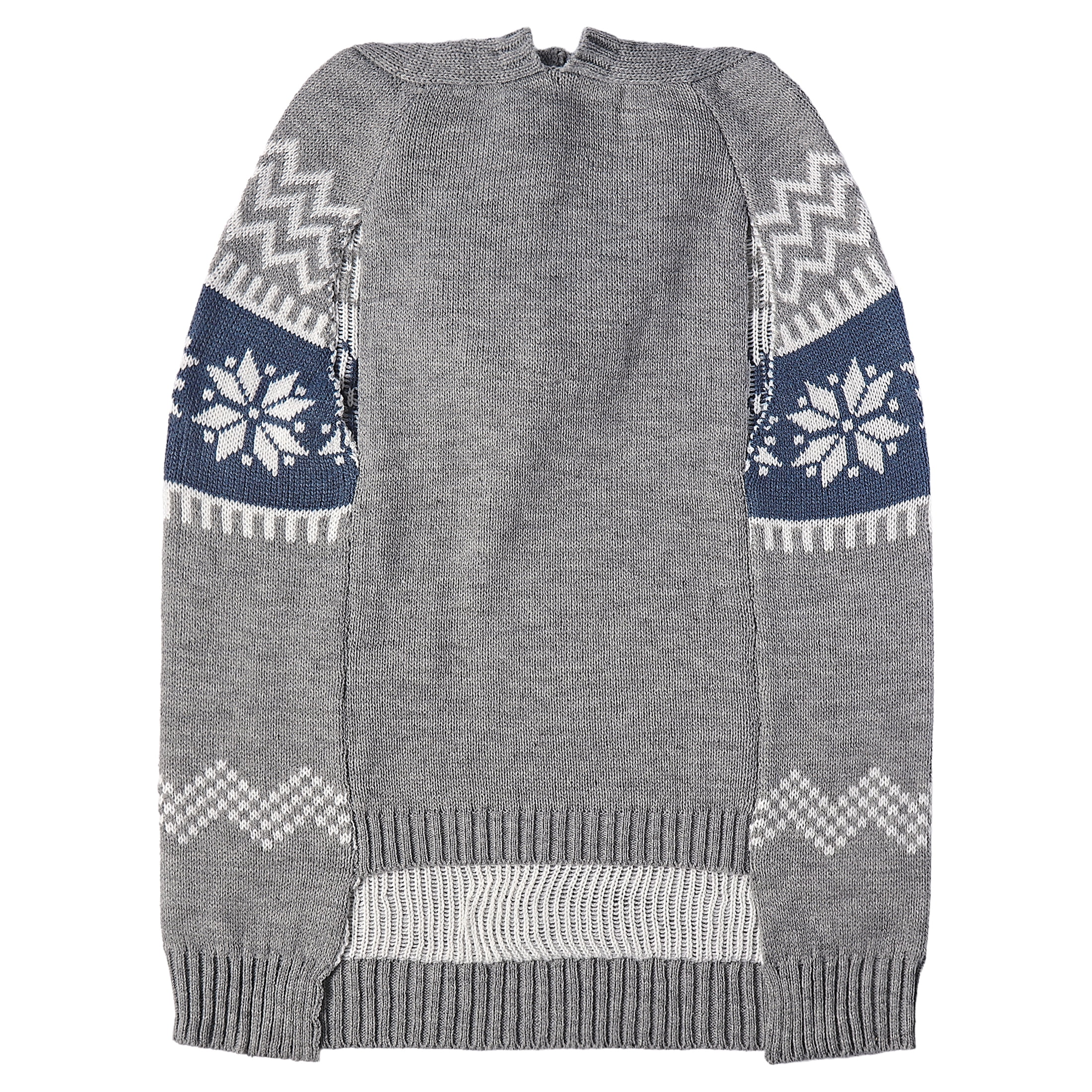 Vibrant Life Holiday Hooded Pet Sweater for Dogs, Favorite Child, Gray, Large