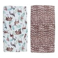 thumbnail image 3 of Bassinet Pad Sheets, 2Pcs Polyester Cotton Bassinet Mattresses Cover Elastic Comfortable Breathable  For Rectangle, 3 of 8