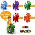 thumbnail image 5 of WALIKI Bouncy Horse Hopper | Benny The Jumping Bull Inflatable Hopping Pony for Toddlers | Purple, 5 of 8