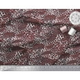 thumbnail image 2 of Soimoi Orange Cotton Duck Fabric Leopard Animal Skin Printed Fabric 1 Yard 42 Inch Wide, 2 of 3