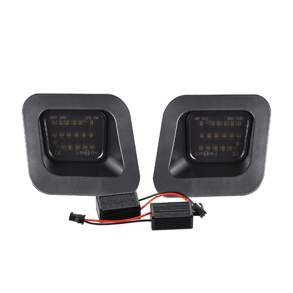 LED License Plate Light Tag Lamp Assembly Replacement For 2003-2018 Dodge Ram 1500 2500 3500, DC12V 6000K White, Pack of 2