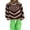 Brown, variant on Gupgi Women Love Heart Print Sweater, Long Sleeve O-neck Knitted Pullover