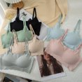 thumbnail image 2 of Ropa interior japonesa sin costuras para mujer, camisola deportiva a prueba de golpes para dormir, sujetador de seda helada, 2 of 6