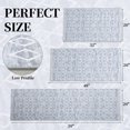 thumbnail image 2 of Washable Non Slip Kitchen Rugs Set of 3,Boho Moroccan Geometric 3 Piece Kitchen Mats for Floor,Absorbent Carpet for Kitchen,Soft Low Pile Kitchen Runner Rug for Sink,Laundry,Grey, 2 of 6