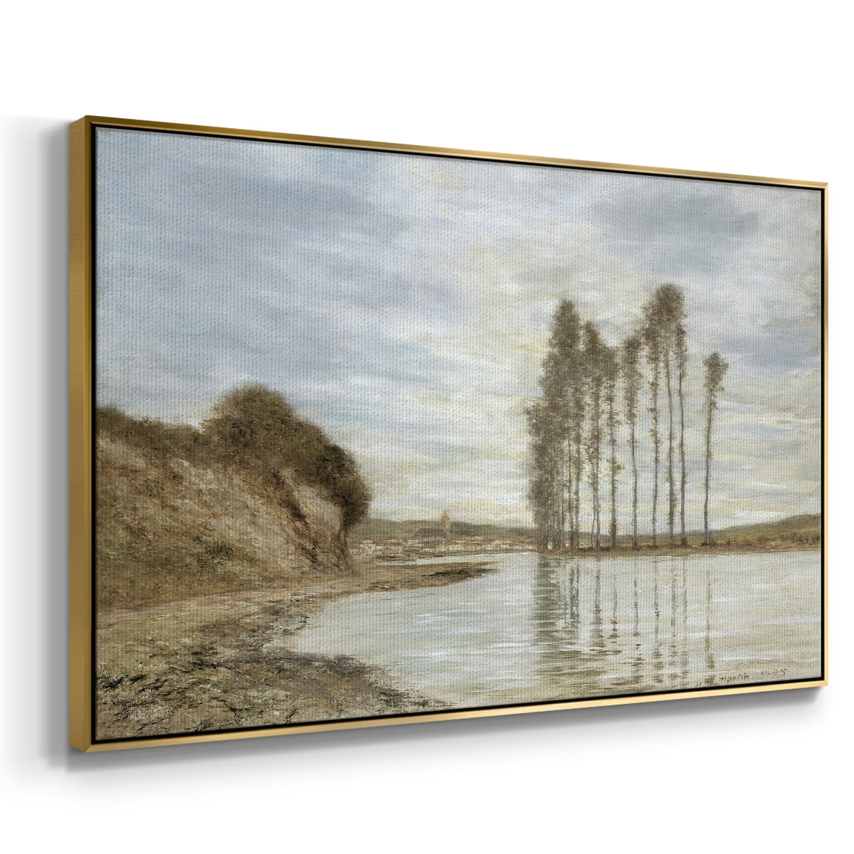 Vintage Landscape-CCCXLV By Wexford Home Framed in Gold Wood Gallery Wrapped Canvas 27 in. x 41 in.