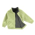 thumbnail image 5 of Kids Full Zip Fleece Jacket with Stand Collar and Elastic Cuffs for Boys and Girls Suitable for Daily Wear School Outdoor Activities, 5 of 6