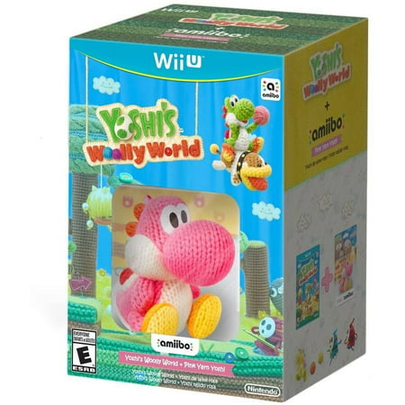 Yoshi's Woolly World + Pink Yarn Yoshi Amiibo (Wii U)