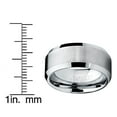 thumbnail image 4 of Metal Masters 10mm Mens Brushed Tungsten Carbide Wedding Band Ring Comfort-Fit, 4 of 7