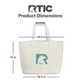 thumbnail image 3 of RTIC Ultra-Tough Tote Bag, 40 Ltr Fully Waterproof Bag, Ivory, 3 of 5