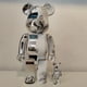 thumbnail image 3 of Figura de regalo coleccionable de Bearbrick 400%+100% HajimeSorayama 2G, estilo robot de 28 pulgadas de altura, 3 of 9