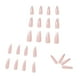 thumbnail image 2 of Fiudx 24 Uñas Postizas Largas y Brillantes con Diseño de Ataúd y Diamantes, 2 of 3