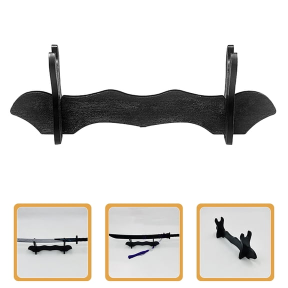 FELTECHELECTR Wand Display Stand Collectors Sword Display Stand Black Plastic 2Pcs