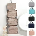 thumbnail image 2 of Large Capacity Waterproof Makeup Bag with Hook - Portable Travel Organizer with Multi Pockets, 2 of 8