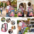 thumbnail image 5 of Kuiaobaty Cat Stars Print Clear Backpack and Pencil Case for Girls 8-12 Polka Dot Print Backpack and Lunch Bag with Bottle Holder Heavy Duty Clear Bookbag with Lunch Box for School, 5 of 5